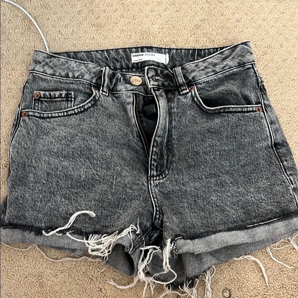 garage mom denim shorts